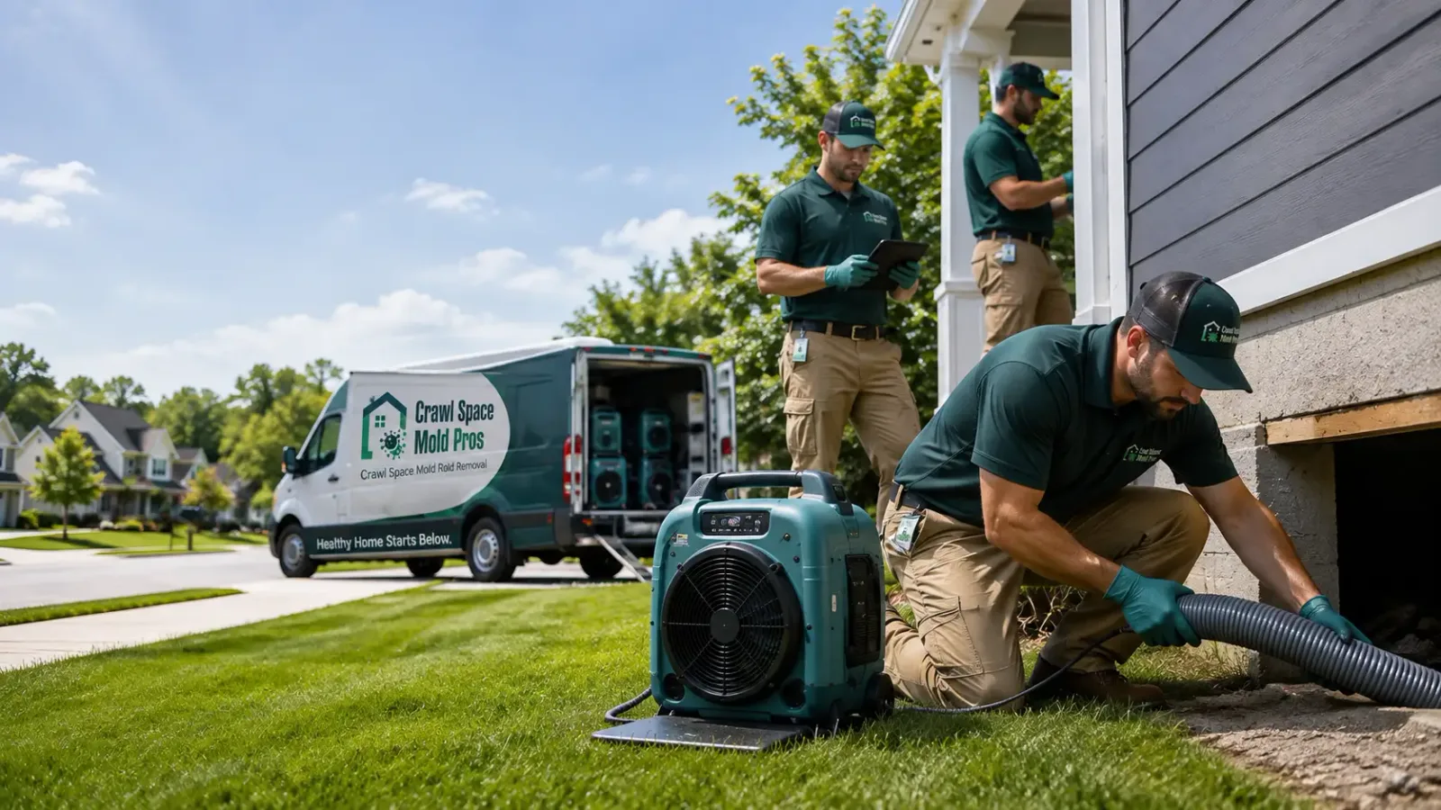Crawl Space Mold Removal in Hope, ND
